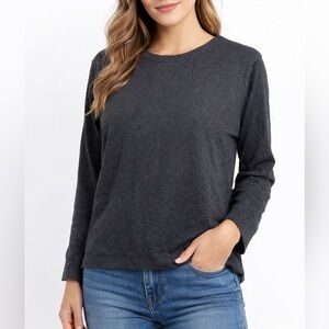 Philosophy Black 3/4 Sleeve Zip Back Career Casual Lightweight Sweater Sz XL